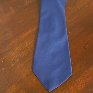 Vintage Tergal navy blue polyester tie